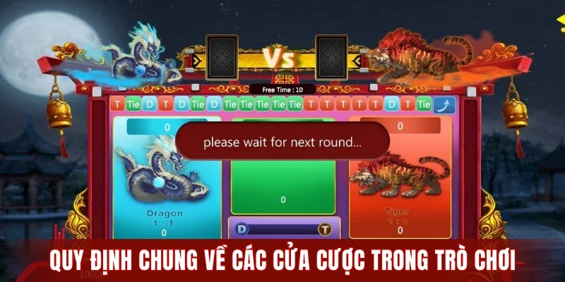 Quy định chung về các cửa cược trong trò chơi